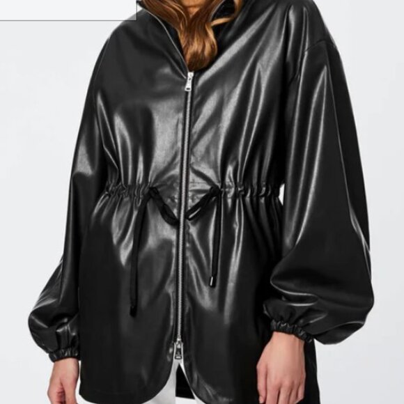 Bernardo Jackets & Blazers - Bernardo Black Vegan Leather Jacket, Size Small - NWOT